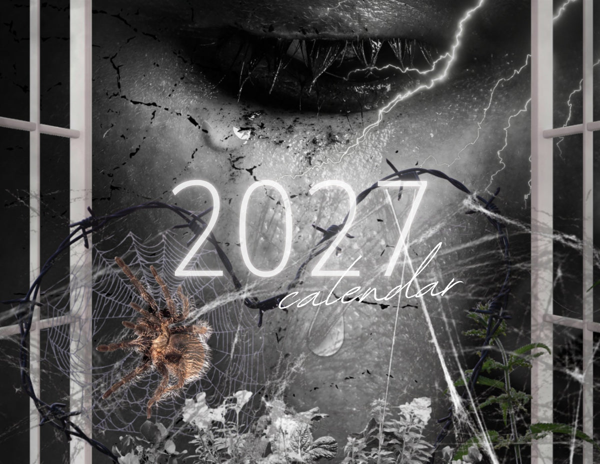 seasons in collage: 2027 wall calendar cover